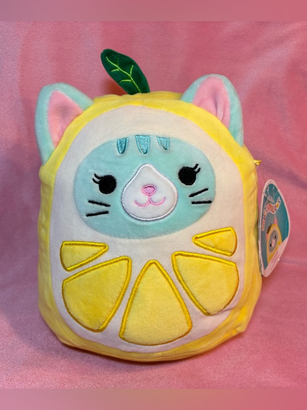 Squishmallow Corinna the Yellow Lemon Cat Plush Squishmallow Fruit Kitty w/ Tags